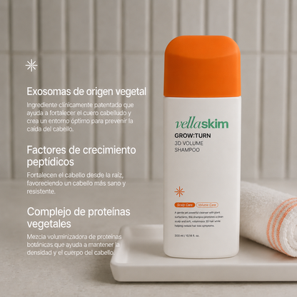 Champú Coreano Vellaskim™ · Crecimiento y Densidad